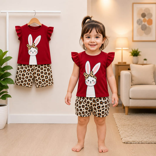 Baby & Kids 2pcs Printed T-shirt Set (3mths-6yrs)