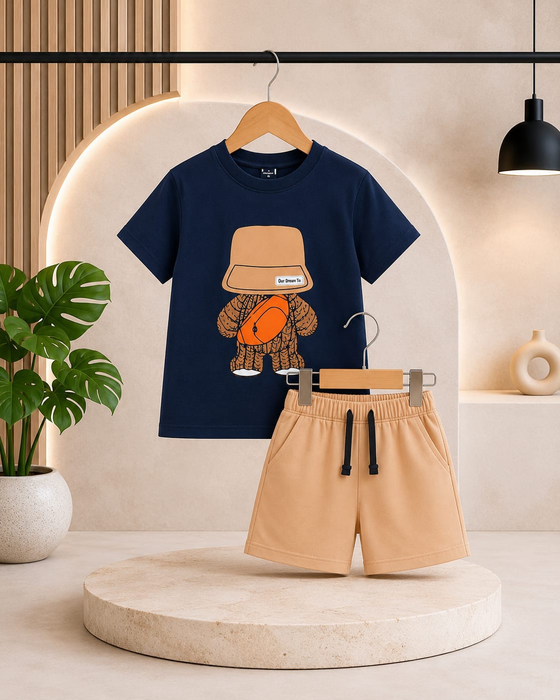 Baby & Kids 2pcs Printed T-shirt Set (3mths-6yrs)
