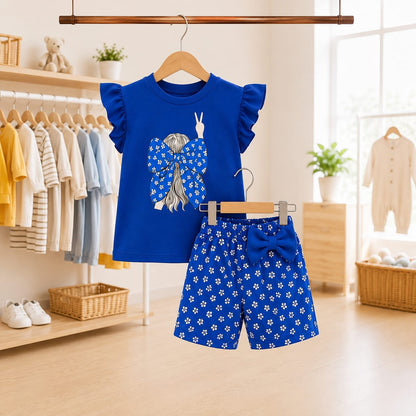 Baby & Kids 2pcs Printed T-shirt Set (3mths-6yrs)
