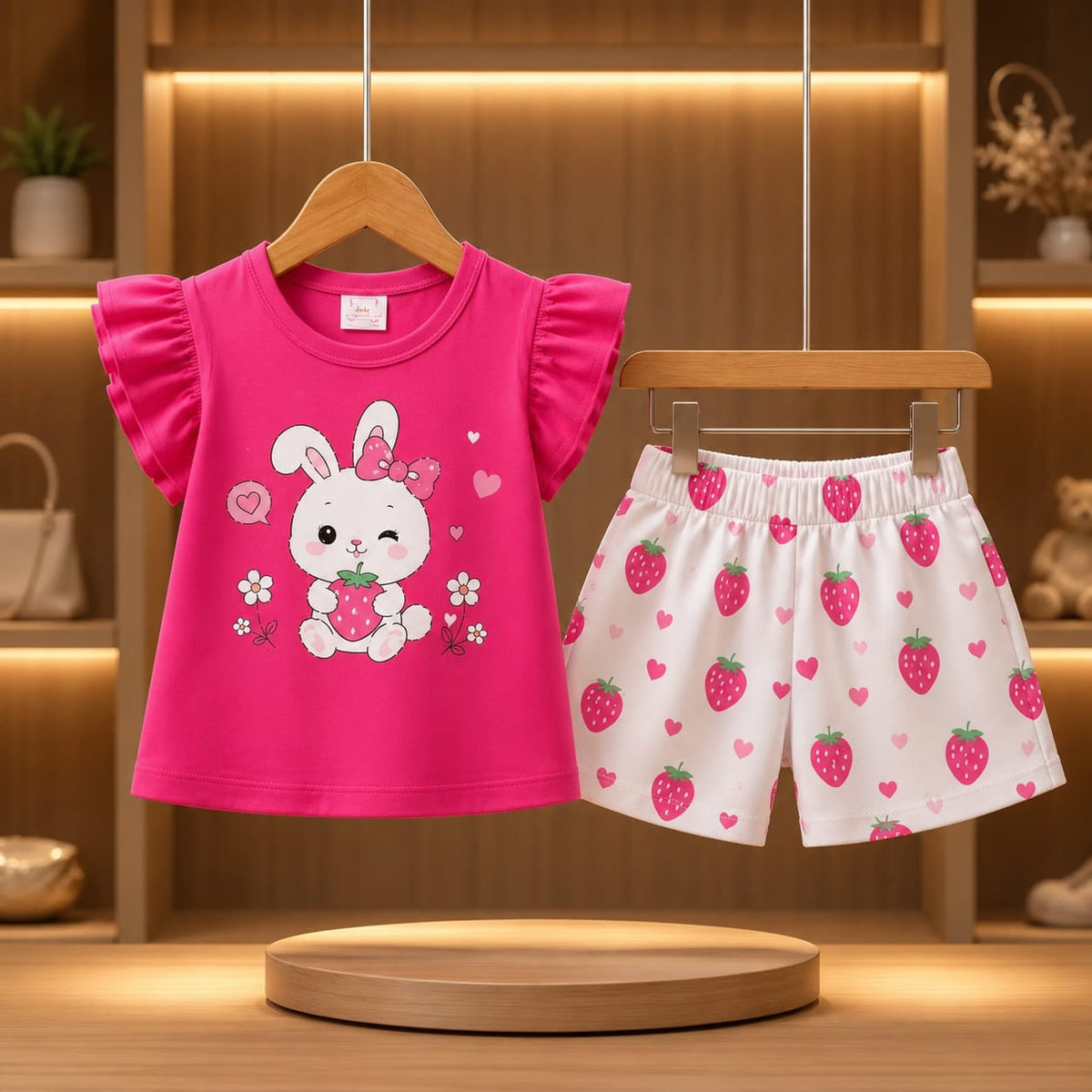 Baby & Kids 2pcs Printed T-shirt Set (3mths-6yrs)