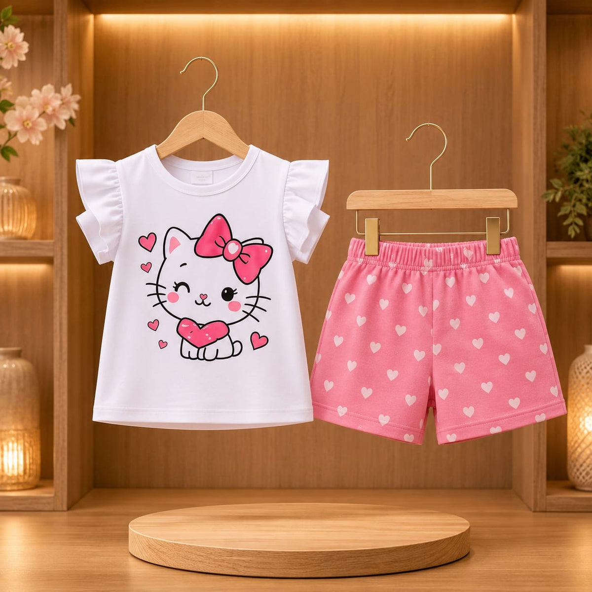 Baby & Kids 2pcs Printed T-shirt Set (3mths-6yrs)