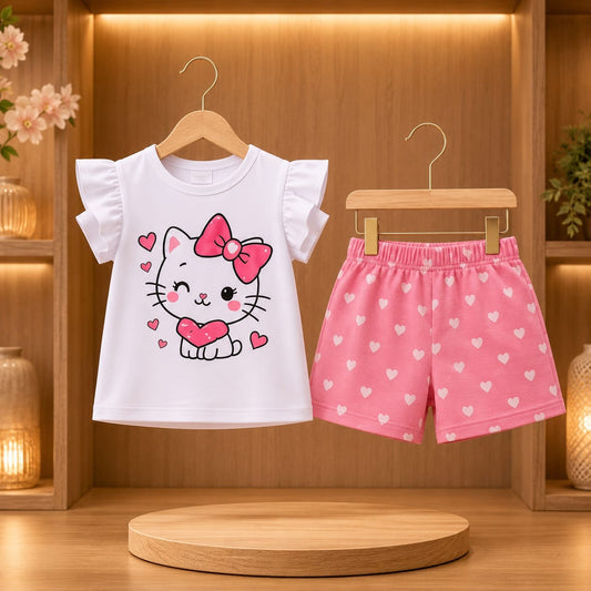 Baby & Kids 2pcs Printed T-shirt Set (3mths-6yrs)
