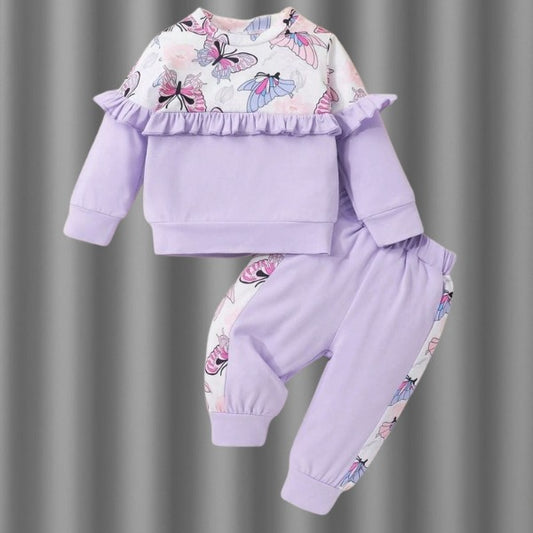 Baby & Kids 2pcs Printed Sweet shirt Set (3mths-8yrs)